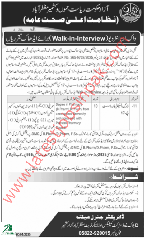 Drug Inspector Jobs 2025