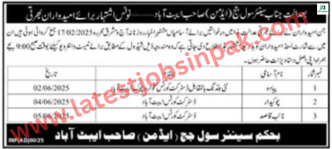 Latest Civil Judge Abbottabad Jobs 2025