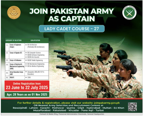 Captains through Lady Cadet Course (LCC-27)
