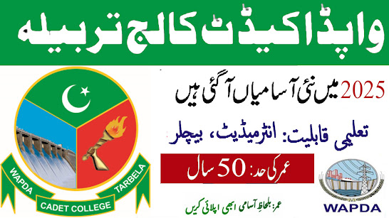 Latest Wapda Cadet College Tarbela Instructor Jobs 2025