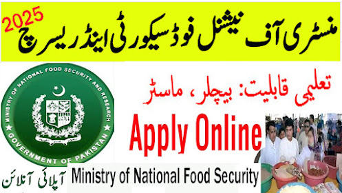 Ministry Of National Foods & Security Research Jobs Vacancies 2025