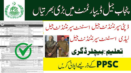 PPSC Assistant Superintendent Jail Jobs 2025 For Male Female