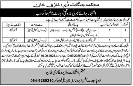 Punjab Forest Department Jobs 2025