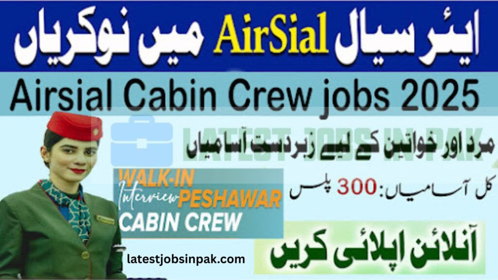 Airsial Cabin Crew jobs 2025 for Male Female
