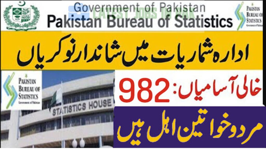 Bureau Of Statistics Tehsil Monitor Jobs 2025