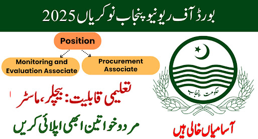 Career Opportunities Board of Revenue Lahore 2025