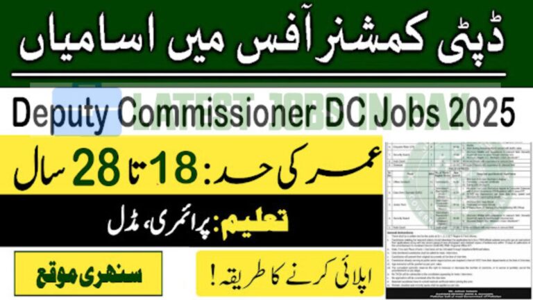 Deputy Commissioner DC Jobs 2025 in B
