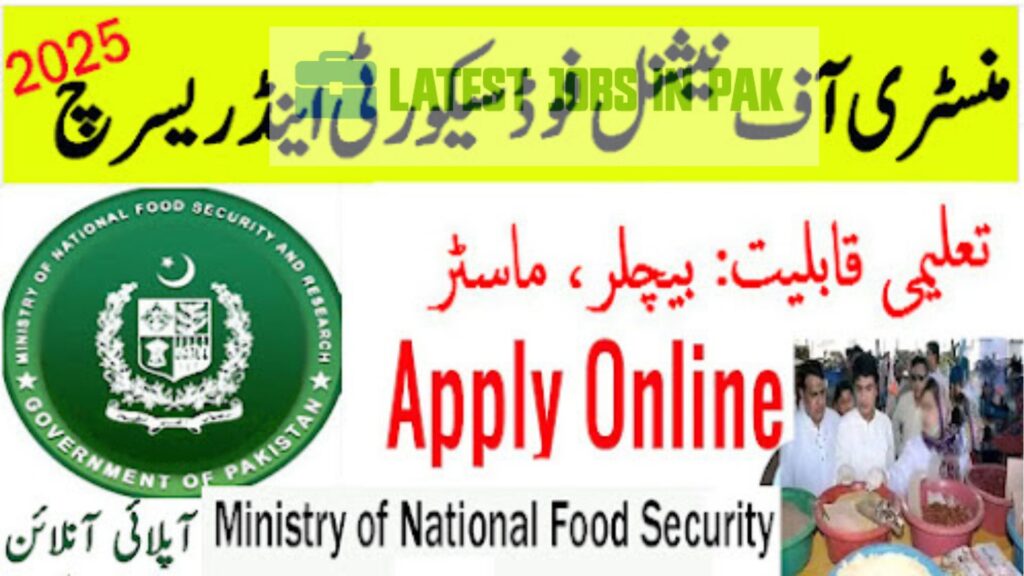Ministry Of National Foods & Security Research Jobs Vacancies 2025
