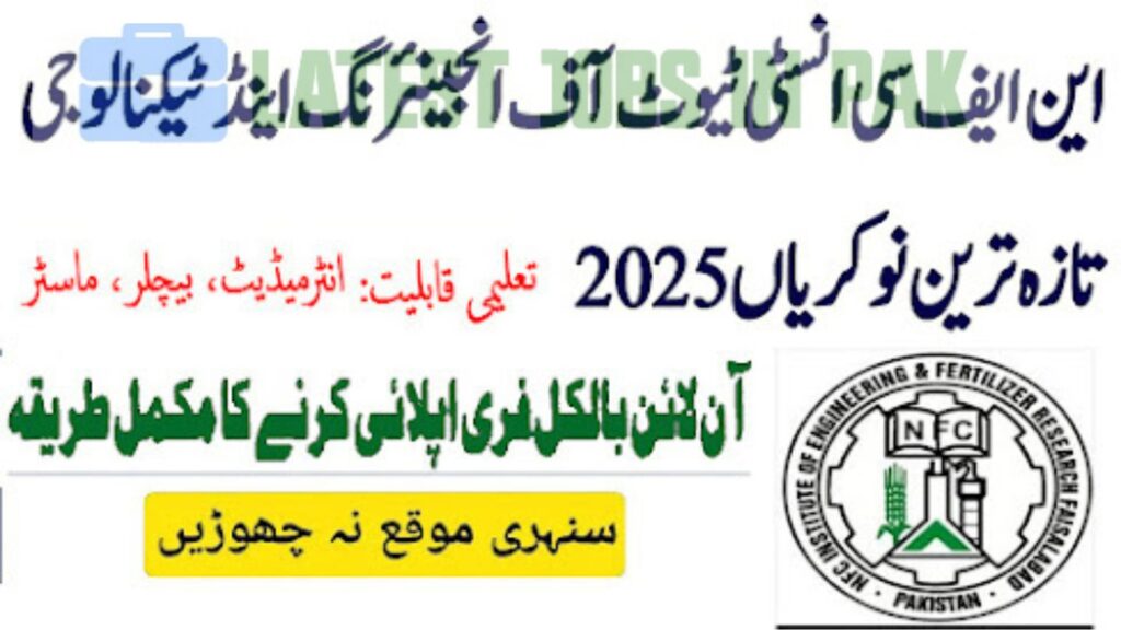 NFC Institute Of Engineering & Technology Latest Jobs 2025