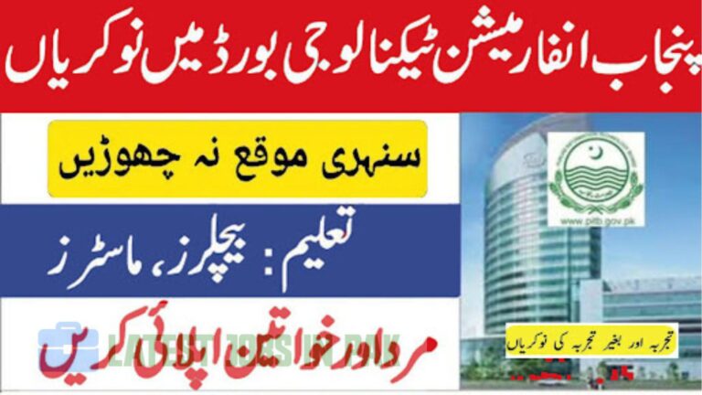 Punjab Information Technology Board Jobs