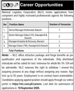 National Logistics Corporation (NLC) Jobs 2025