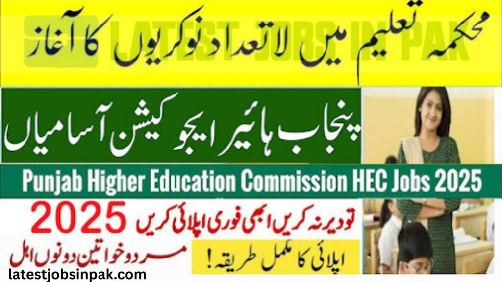 Punjab Higher Education Commission Jobs 2025