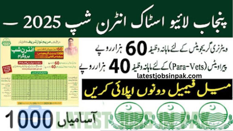 Punjab Livestock Internship 2025